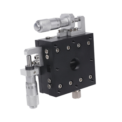 XYZ 선형 스테이지 스테퍼 모터 2mm 리드 스크루 피치 0.01mm/100mm 직선성